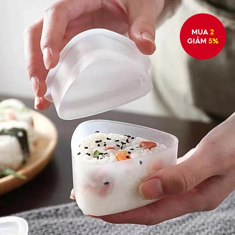Bộ dụng cụ làm sushi mới, khuôn hình tam giác, máy làm sushi, công cụ sushi, khuôn nắm cơm onigiri.