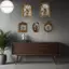 Hodou Sáng Tạo Vintage Vàng Nhựa Khung Hình Hiển Thị Giá Đỡ Để Bàn Trang Trí Tường Hình Bầu Dục Khung Ảnh Nhỏ Retro Treo Khung VN
