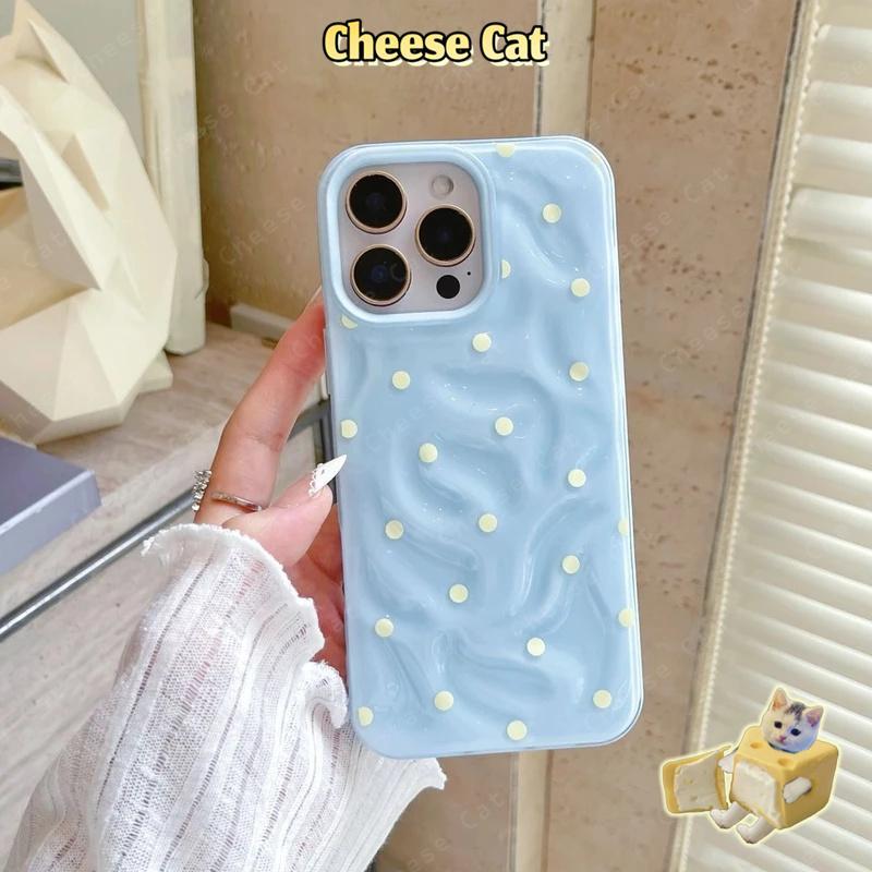 Ốp lưng iphone thời trang chấm bi đơn giản cho iPhone 13 16 15 17 12 11 14 Pro Max Xs Max XR 7Plus