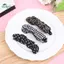 Springevenstar Vintage Da Báo In Chấm Kẻ Sọc Chuối Tóc Cho Nữ Cô Gái Ngọt Ngào Tóc Trang Trí Kẹp Tóc Thời Trang Phụ Kiện Tóc Quà Tặng Springevenstar