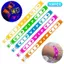 AqToCna 100 Chiếc VIP Neon Vòng Tay Giấy Huỳnh Quang Chống Thấm Nước Dùng Một Lần Vòng Tay Chống Tamper Cho Các Bữa Tiệc, Lễ Hội Âm Nhạc & Sự Kiện AqToCna