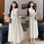 Đầm Vest thêu không tay mùa hè cho bà bầu