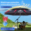 Ô, Dù Câu Cá Cao Cấp, Che Nắng, Che Mưa Chống Tia UV Cực Tốt Và Có Thể Bẻ Cong,Ô 2 Tầng Rộng 2.4m/2.6m