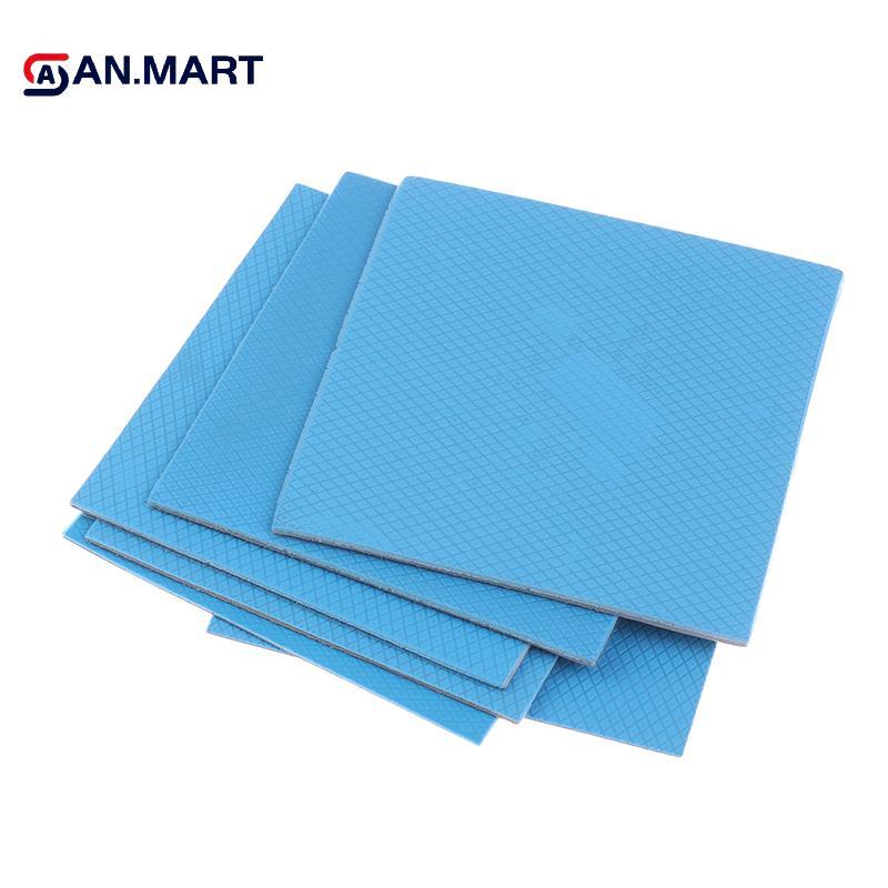 AN.MART 17W / MK GPU CPU Tản Nhiệt Làm Mát Tấm Silicon Dẫn Điện 100x100mm 0.5 / 1 / 1.5 / 2 / 2.5 / 3mm Thiness Tấm Nhiệt Cách Nhiệt VN
