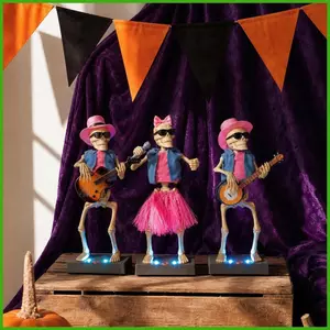 Dancing Skeleton Điện Phát Sáng Hình Trang Trí Halloween Trang Trí Hình Cho Trẻ Em Thanh Thiếu Niên Người Lớn Thu Thập Nhà wipqsvn