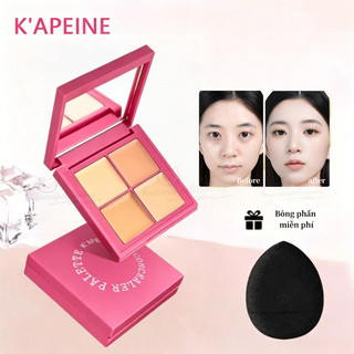 K 'APEINE, bảng che khuyết điểm 4 màu | Bảo hiểm hoàn hảo, mịn màng tự nhiên, chống nước lâu trôi.