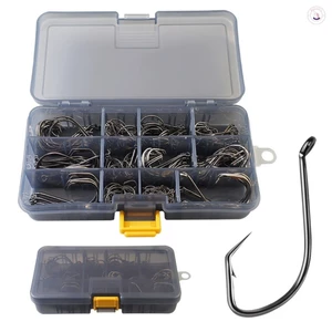 Móc rùa mỏ đại bàng bằng thép Carbon cao 7384 Thiết kế Barb 161 miếng Phụ kiện câu cá