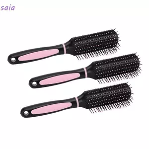 SAIA 3 Bàn Chải Tóc, Bàn Chải Massage Da Đầu Không Tĩnh Bền Đẹp, Dụng Cụ Tạo Kiểu Tròn Lược Răng Chuyên Nghiệp Detangling Tóc Dành Cho Nữ