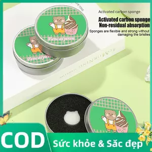 Trong kho trang điểm bàn chải màu Remover Sponge hộp sử dụng kép Eye Shadow Brushes Cleaner Kit COD
