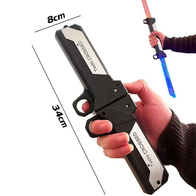 【🇻🇳Có sẵn kho】Đồ chơi Lightsaber hai cánh mát mẻ có thể thu vào Đồ chơi lưỡi dao lật lật Đồ chơi sáng tạo Đạo cụ dự tiệc giải nén Đồ chơi cậu bé Quà tặng