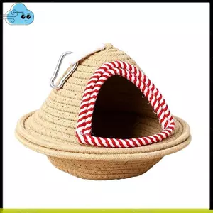 Đồ dùng cho thú cưng- Lồng chim Tổ ngủ ấm áp Dệt thủ công Giường treo chống gió cho thú cưng Vẹt dày chống cắn môi trường sống