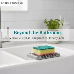 {AKIN} Hộp đựng xà phòng silicon - Tấm lót xà phòng silicon Hỗ trợ xà phòng thoát nước và bảo quản {a}