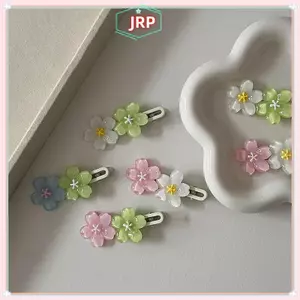 JRP Mùa Hè Tươi Hoa Kẹp Tóc Ngọt Ngào Cô Gái Sakura Bên Kẹp Nổ Kẹp Tóc Cho Nữ Mũ Phụ Kiện Tóc JRP
