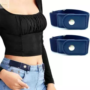 AWNGD 2 Cái / bộ Thắt Lưng Co Giãn, Thắt Lưng Vải Co Giãn Có Thể Điều Chỉnh, Không Khóa Quần Vô Hình Khóa Quần Jean