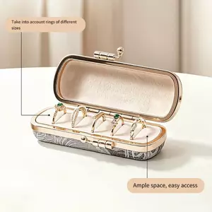 Hộp đựng đồ trang sức cầm tay tinh tế hàng đầu có nội thất mềm mại