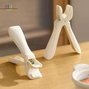 HL Chống Trơn Trượt Chống Bỏng Kẹp Bữa Ăn Mới Bát Kẹp Silicon Chống Bỏng Giá Đỡ Kẹp Nhà Bếp Bền Bát Kẹp LMWU