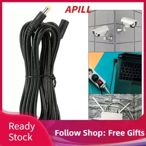 Apill Cáp mở rộng apill Power Bộ phận chiếu sáng 16,4ftnbsp và Camera đồng cường độ cao DC 12V cho giám sát đèn LED CCTV