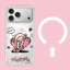Ốp điện thoại cô gái tóc vàng từ tính cho iPhone 17 Pro Max 16 Pro 15 14 Vỏ bảo vệ mờ mờ mờ