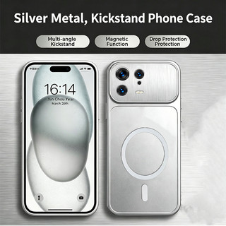 Ốp Lưng Cho xiaomi 13t 13 pro 5g Vỏ Điện Thoại Vỏ Mềm Chống Sốc Thiết Kế Mới Thẩm Mỹ Mờ Kim Loại Bạc Cho Bé Gái Từ Tính DSCBS1