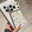 Ốp lưng iPhone Họa tiết da Mạ màu Họa tiết chấm bi iPhone 17 16 15 14 13 12 11 Pro Max Plus Max