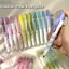 GREA 4 Cái Highlighter, Bút highlight màu Gradient loại ép, Bút đánh dấu mũi đục bền DIY Journaling