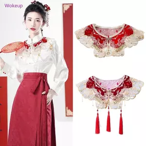 Woke Cổ Giả Ren Hoa Trang Trí Cổ Áo Yunjian Có Thể Tháo Rời Cổ Áo Cổ