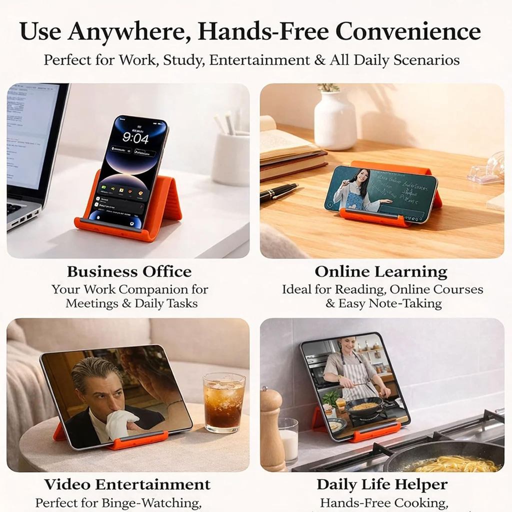 Mới Linh Hoạt Có Thể Gập Lại Biến Dạng Silicon Đứng Sáng Tạo Lười Giá Đỡ Điện Thoại Để Bàn Máy Tính Bảng Laptop Gắn Phụ Kiện Du Lịch