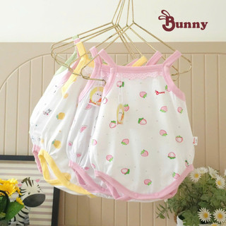Body 2 dây chất Cotton Modal dáng bí xinh xắn hiệu Bunnybaby cho bé 0-12 tháng  Bubbybaby-GV