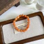 Mới Phong Cách Trung Quốc Ngọc Tự Nhiên Đính Hạt Vòng Tay Niche Cao Cấp Retro vintage Phong Cách Trung Quốc Vàng Vòng Tay Chalcedony