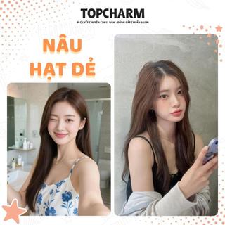 [NHIỀU DƯỠNG] Thuốc nhuộm tóc NÂU HẠT DẺ phủ bạc tự nhiên màu tôn da sáng không cần tẩy tặng bộ dụng cụ