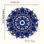 1 Cái Tròn Bằng Gỗ Trang Trí Khay Tối Mandala Hoa Chân Khay Trang Trí Bàn