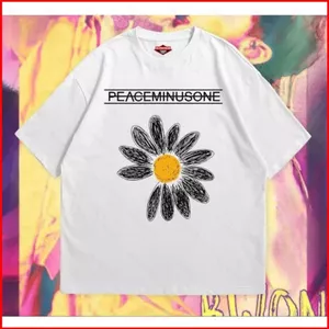 YB1 BIGBANG G-DRAGON tee PEACEMINUSONE Áo thun ngắn tay hàng đầu người hâm mộ quà tặng BY1