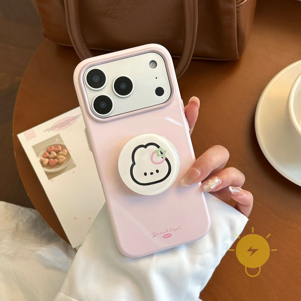 Phone Case For iPhone 17 Pro Max 16 15 14 13 with Griptok TPU Aesthetic Korean Cute