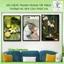 Bộ 3 bức tranh decor spa HC, dán tường dễ dàng với cấu trúc da và mẫu đa dạng, kèm keo dán sẵn.