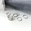 Bộ 7 Nhẫn Trang Sức Thời Trang Bán Chạy Kim Loại Tròn Rỗng Mở Nhẫn Nữ Cho Bé Gái Tiệc Nữ Quà Tặng Đám Cưới [Mina]