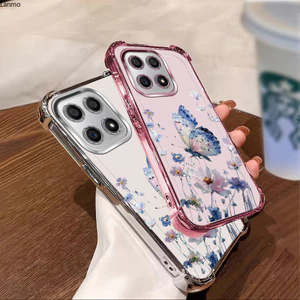 Thích hợp cho Honor X5C X7C X7D 400 Smart 200 Honor ALT NS1 Vỏ điện thoại chống sốc mạ điện hình con bướm cho bé gái Vỏ bảo vệ mềm TPU cho