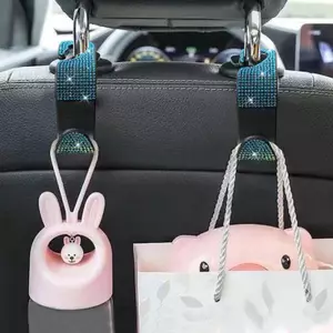 Littleloves1 2 Chiếc Bling Car Baseat Móc Treo Xe Đa Năng Giá Đỡ Ví Tạp Hóa Và Tổ Chức Bảo Quản VN