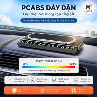 Biển số điện thoại ô tô Trượt từ tính Ẩn riêng tư Bảng điều khiển hợp kim phát sáng Thẻ đỗ xe