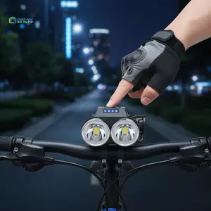 Phụ kiện xe đạp Đèn pha LED phía trước phía sau có thể sạc lại 6 chế độ cho tầm nhìn ban đêm mới