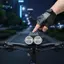 Phụ kiện xe đạp Đèn pha LED phía trước phía sau có thể sạc lại 6 chế độ cho tầm nhìn ban đêm mới
