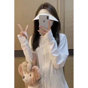 Áo khoác chống nắng có mũ trùm đầu nhẹ Áo khoác ngoài vừa vặn cho mùa hè mặc ngoài trời hàng ngày