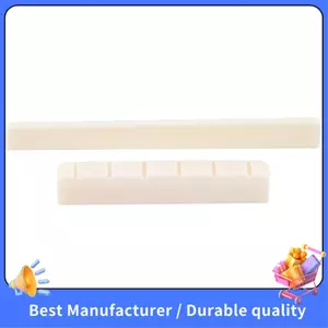 Bộ phận đàn guitar trắng 6 dây đàn guitar cổ điển Bộ yên ngựa và đai ốc