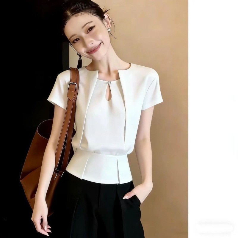 Áo sơ mi thiết kế cao cấp giản dị thời trang mới mùa hè dành cho nữ