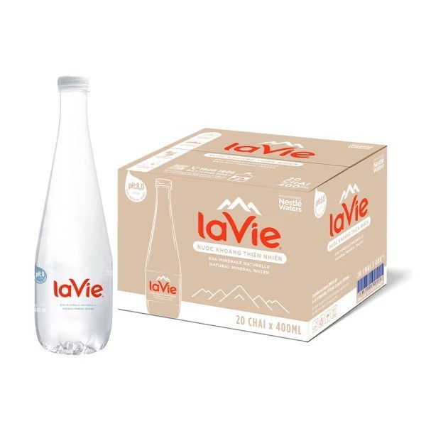 Thùng 20 Chai Nước khoáng thiên nhiên LaVie Premium 400ml