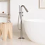Vòi bồn tắm GESSI của Ý, loại gắn sàn, gắn tường ẩn, mạ niken xước màu vàng hồng, vòi nóng lạnh gắn trên bề mặt bên cạnh