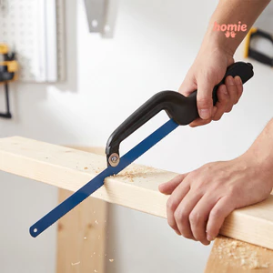 ✨Homie✨ Cưa chân gà cán nhựa 12 inch, lưỡi linh hoạt 0.6mm, 24 răng/inch, dùng trong lắp đặt đường ống nước