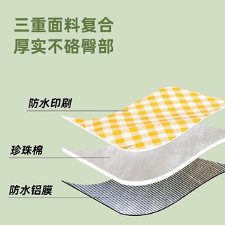Thảm Dã Ngoại Sản Phẩm Ngoài Trời Phim Màu Dày Ba Lớp Cắm Trại Bãi Cỏ Thảm Hai Mặt Chống Thấm Nước Chống Ẩm Gấp Di Động Mùa Xuân Đi Chơi