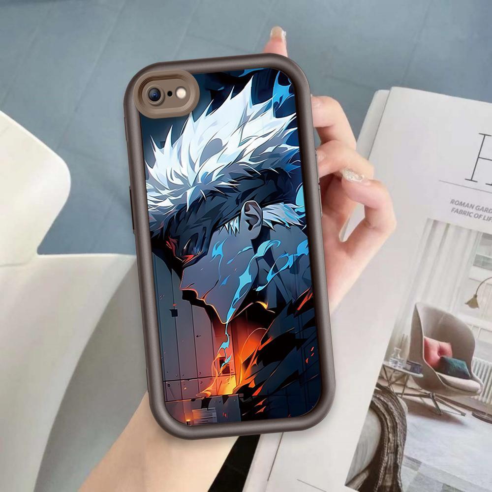 Ốp Lưng Cho iPhone 6 6s 7 8 se2020 Plus Hoạt Hình Silicon Phụ Kiện Vỏ Điện Thoại Mềm TPU Jujutsu Kaisen Anime Mắt Thiên Thần Chống Sốc Ốp Lưng