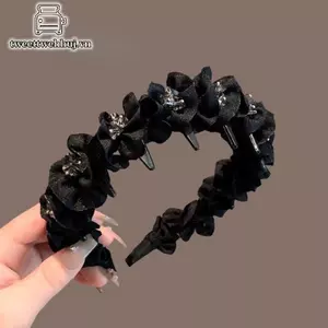 Tweeduj Thanh Lịch Tính Khí Kim Cương Giả Thiết Kế Băng Đô Quấn Tóc Nữ Hàng Ngày Mũ Chống Trơn Trượt Rửa Mặt Phụ Kiện Tóc VN