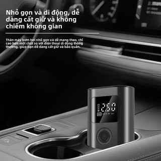 Máy bơm không khí không dây trên ô tô Màn hình kỹ thuật số đa chức năng Máy bơm không khí khẩn cấp Máy bơm lốp ô tô điện